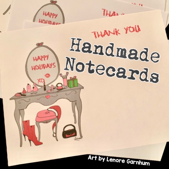 Diva's Vanity Holiday handmade note cards my art - Picture 6 of 6